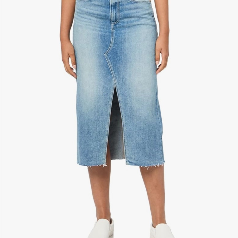 PAIGE Denim Meadow Midi Skirt